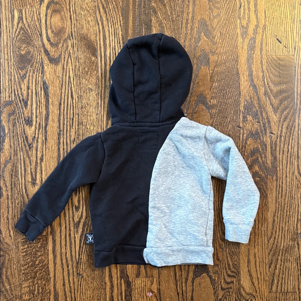 nununu Black and Gray Kids Hoodie - Picture 5 of 5